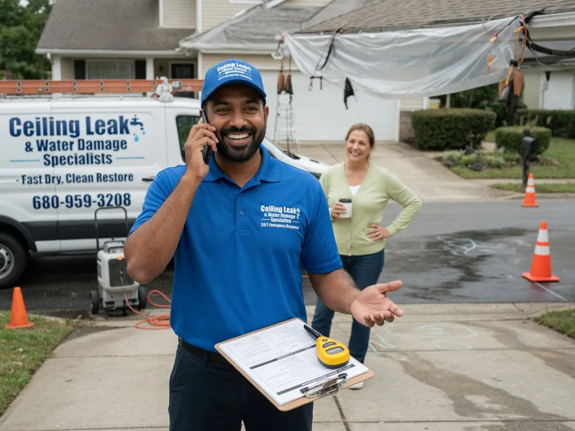 Ceiling Leak Cleanup Saint Charles, MO FAQs